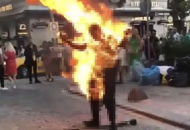 Sokak ortasında kendini yakarak ağızları açık bırakmıştı! ‘Telefon’ detayı ortaya çıktı