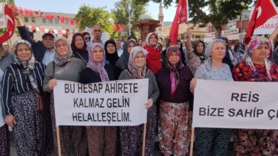 Bursa’da köylüler eylem yaptı! ‘Arazimizi geri verin’