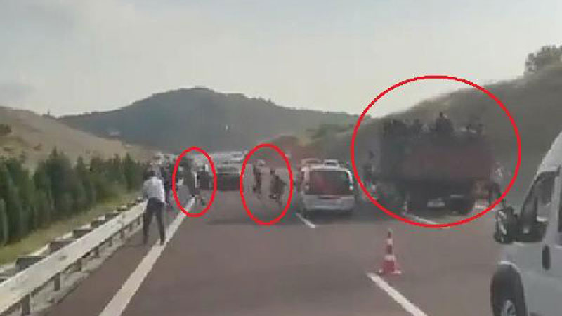 Görüntü Bursa’nın yanı başından! Kaçak göçmenler böyle kaçtı