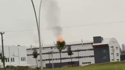 İnegöl’de korkutan yangın