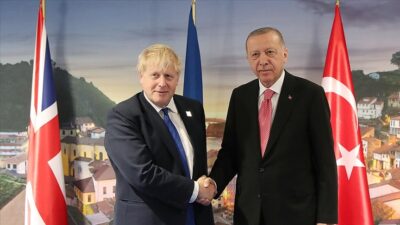 Cumhurbaşkanı Erdoğan, Johnson ile bir araya geldi