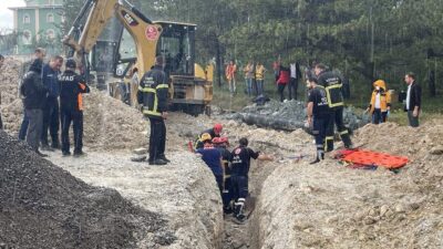 Kütahya’da toprak kayması! İki işçiden biri hayatını kaybetti