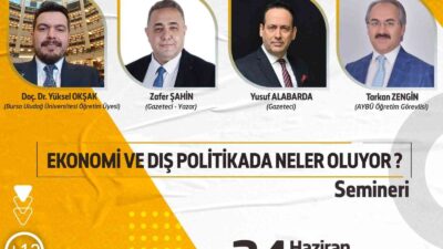 Türkiye ve dünya ekonomisi İnegöl’de masaya yatırılacak