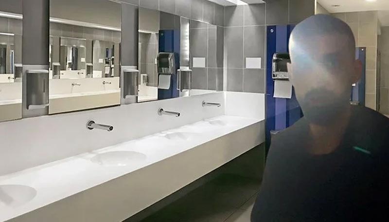 AVM’de kadınlar tuvaletinde taciz