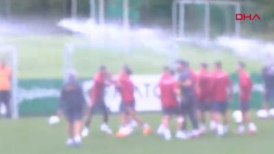 Galatasaray antrenmanında gerginlik
