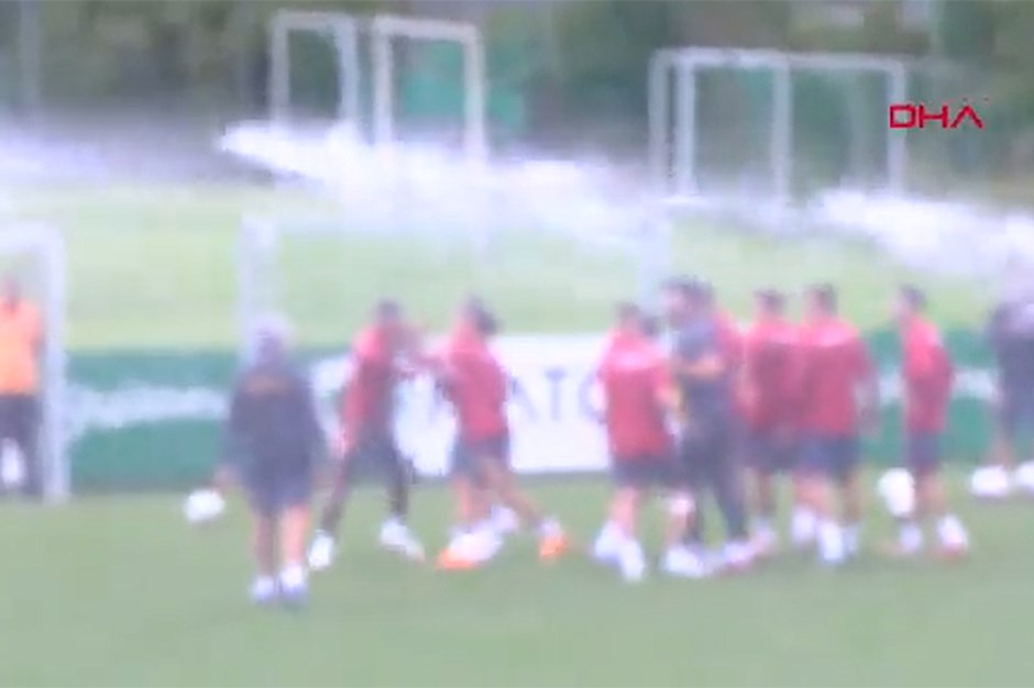Galatasaray antrenmanında gerginlik