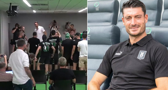 Galatasaray'ın eski futbolcusu ve antrenörü Albert Riera, Sloven ekibi Olimpija