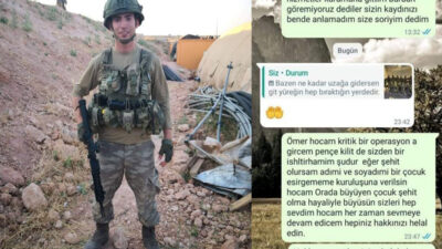 Şehidin vasiyeti duygulandırdı