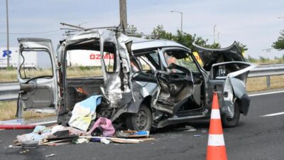 Baba ile ikizleri kaza kurbanı! 5 kişi de ağır yaralı