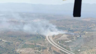 İzmir’de makilik yangını