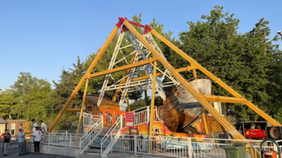 Lunapark dehşeti! Gondoldan yere çakıldı