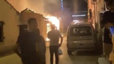Bursa’da korkutan yangın! Mahalleli sokağa döküldü