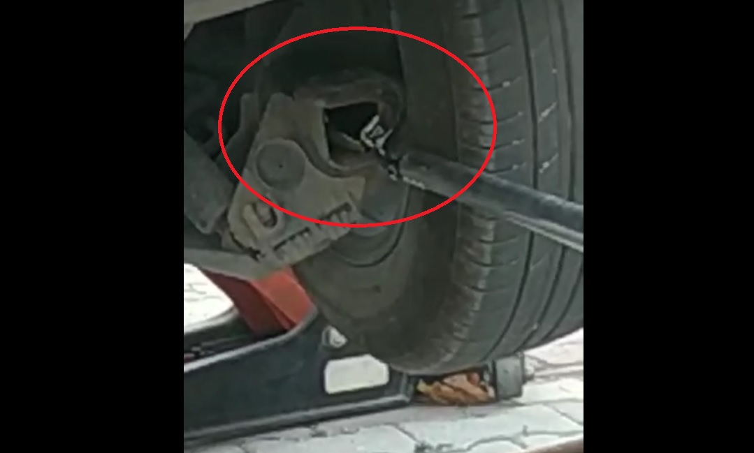 Bursa’da aracın aksına giren yılan operasyonla çıkarıldı