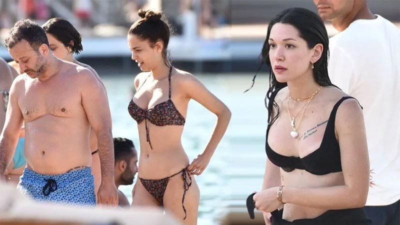 Eski sevgililer plajda pişti oldu Eski sevgililer plajda pişti oldu