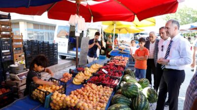 Huzur Semt Pazarı yeni yerinde hizmet vermeye başladı