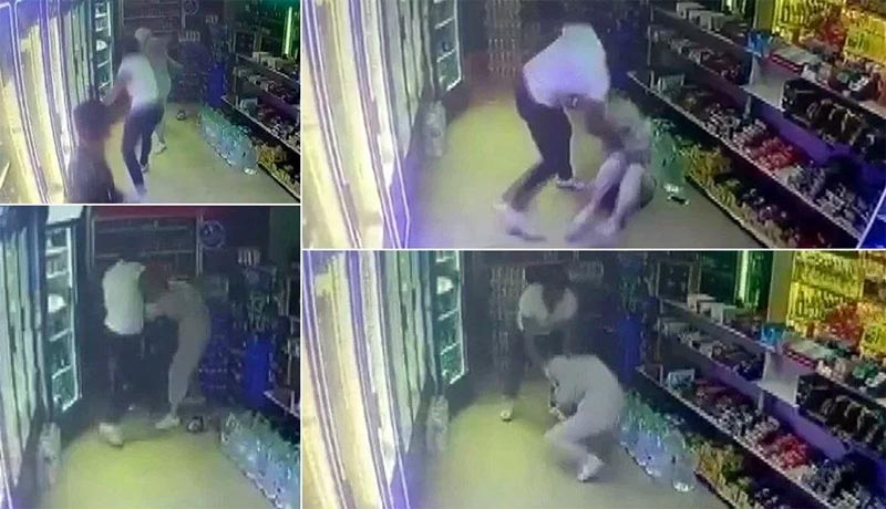 Büfeye sığındı ama… Tacizciden öldüresiye dayak!