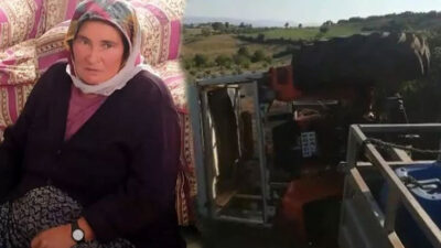 Yaşlı kadın traktörün altında feci şekilde can verdi