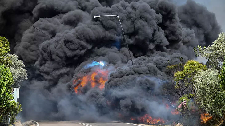 Yunanistan’da ‘kızgın kabus!’ Türkiye’den görülüyor