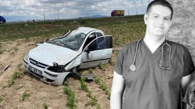 Doktor çifti kaza ayırdı