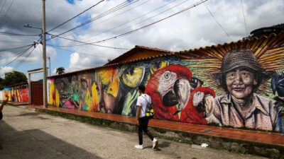 Kolombiya’nın duvar resimleriyle ünlü şehri: Chinacota