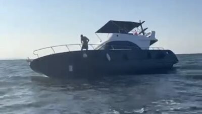 Bursa milyonluk lüks yat karaya oturdu!