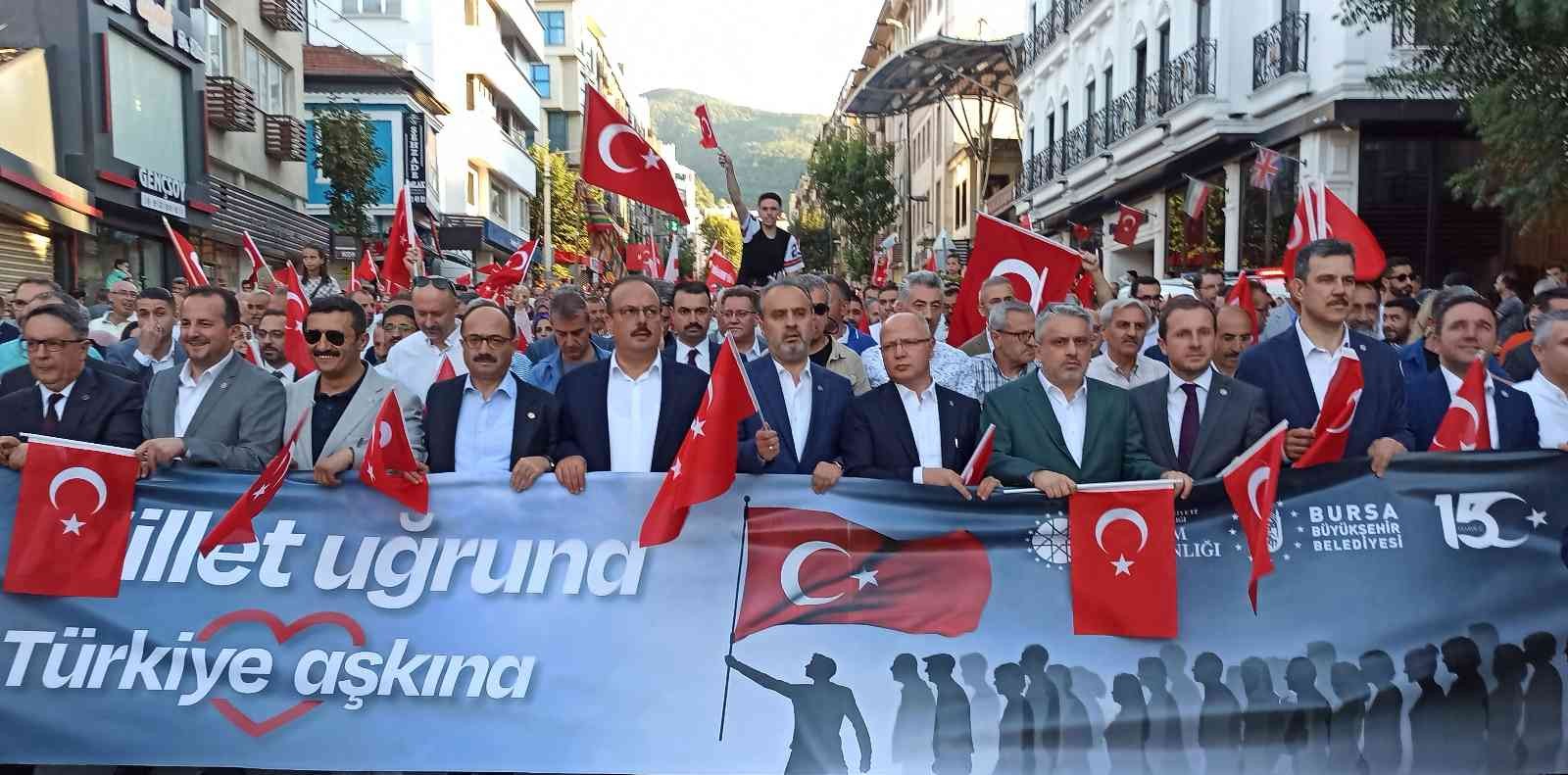 Bursa’da tek yürek oldu