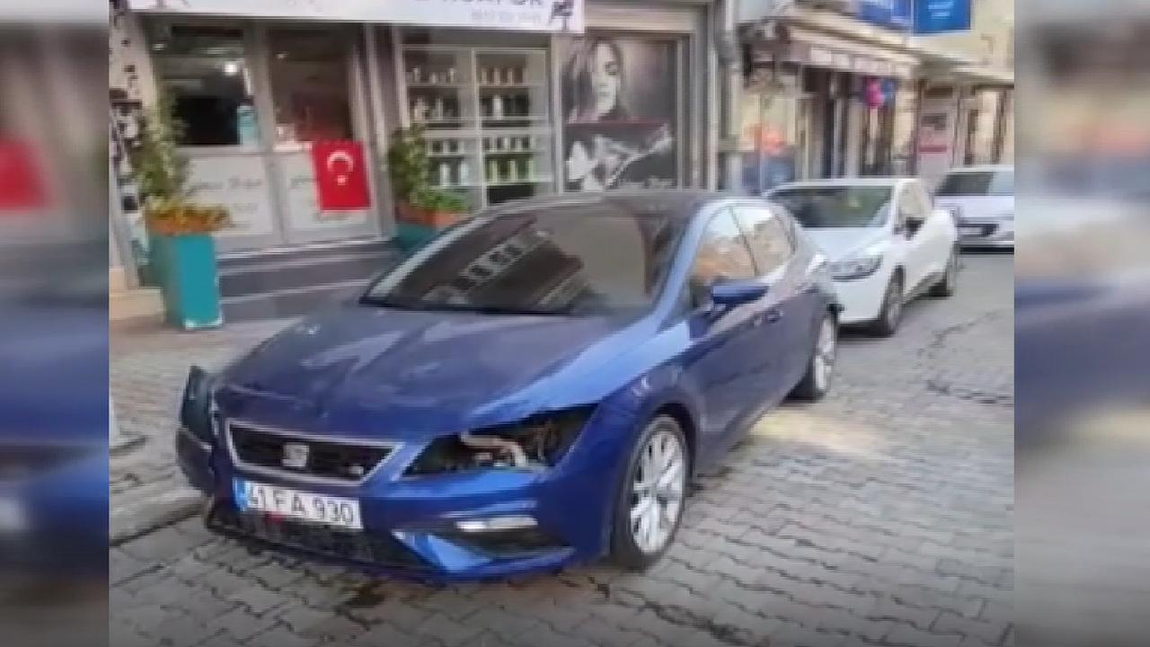 Park halindeki araçların farlarını çaldılar