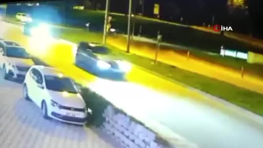 Bursa’da o anlar kamerada! Böyle uçtu