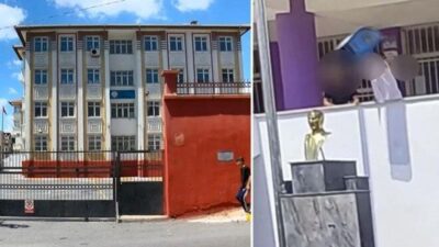 İlkokul bahçesindeki Atatürk büstüne saldırı