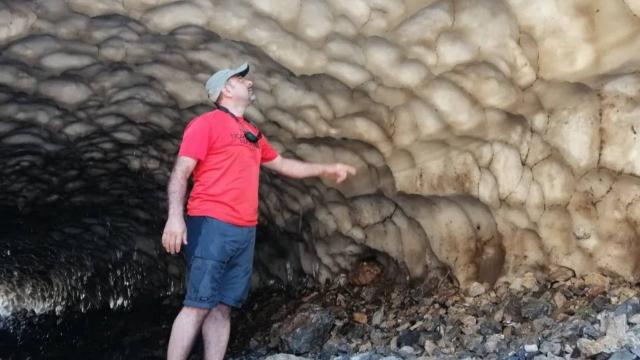 Kahramanmaraş’ta kar tüneli keşfedildi