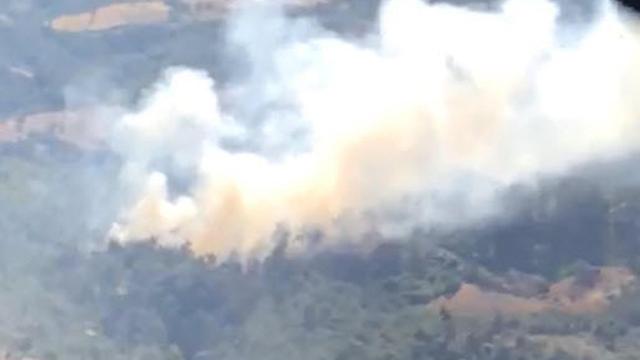 Manisa’da orman yangını! Havadan ve karadan müdahale