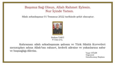 Şehit ateşi Bursa’ya düştü