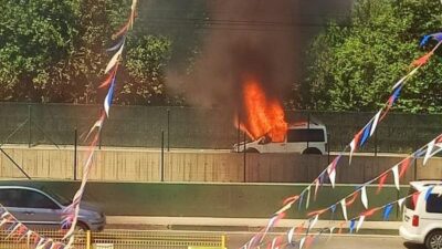 Bursa’da panik anları! Seyir halindeyken…