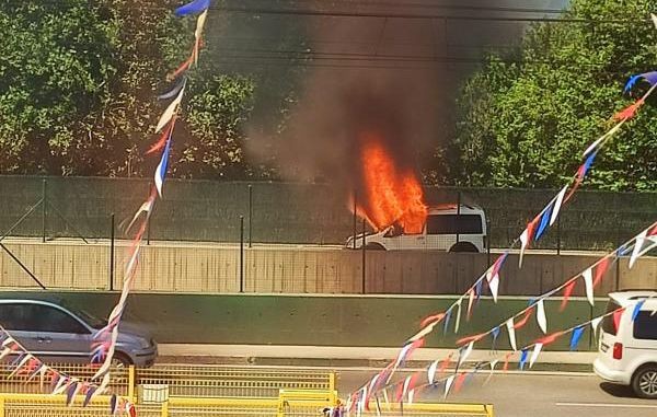 Bursa’da panik anları! Seyir halindeyken…