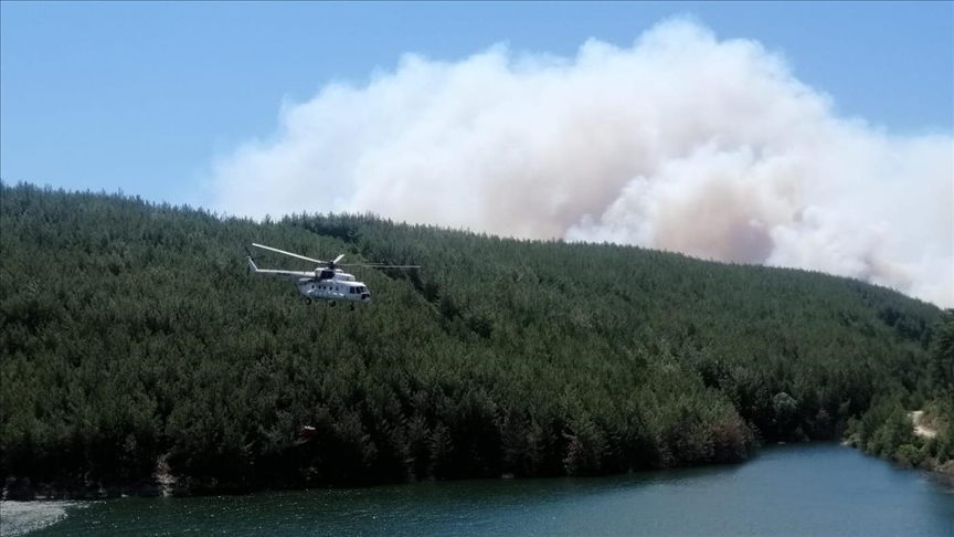 Bir yangın da Manisa’da çıktı