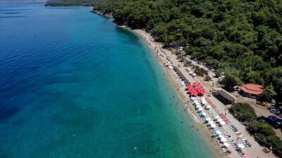 Tatilciler bayramda buraya akın etti!