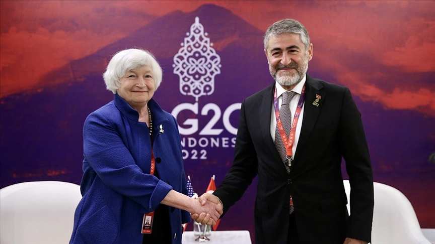 Bakan Nebati, ABD Hazine Bakanı Yellen ile görüştü