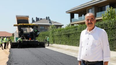 Mudanya’da asfalt mesaisi