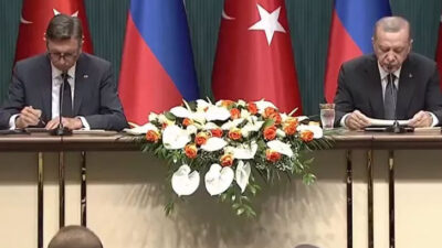 Slovenya Cumhurbaşkanı Ankara’da! Cumhurbaşkanı Erdoğan’dan toplantıda önemli açıklamalar