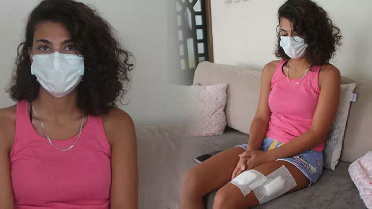 Denizdeyken bacağından vuruldu! 1 santim ile kurtuldu