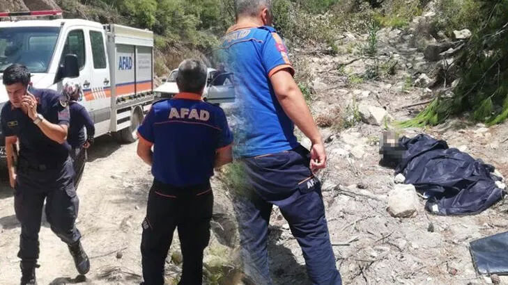 Uçurumdan düşen adam feci şekilde can verdi