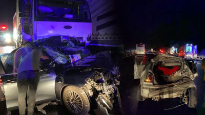 TIR, 4 araca çarptı: 3 ölü, 3 yaralı