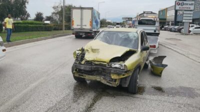 Bursa’da kaza! O anlar kamerada