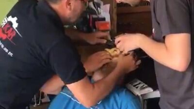 Bursa’da fıkra gibi olay! Gözüne kaçan cismi tornacıda çıkardılar