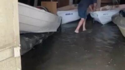 Bursa’da tekneler denizde değil depoda yüzdü