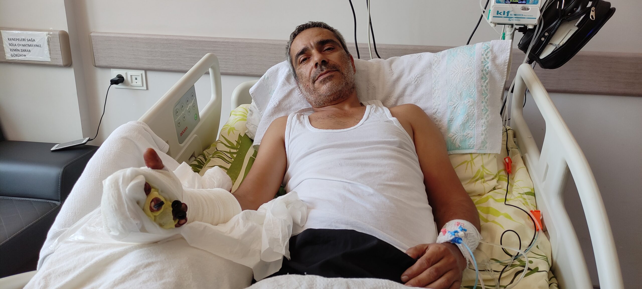 Bursa’da kopan 3 parmağını poşete koydu hastaneye koştu…