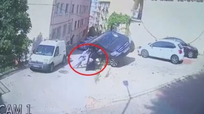 Bursa’da kadının gücü…Park halindeyken hareket eden VIP minibüsü böyle tuttular