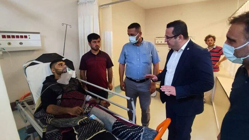 Bursa'nın Mustafakemalpaşa ilçesinde kömür ocağındaki gazdan etkilenen 8 işçi, tedavi