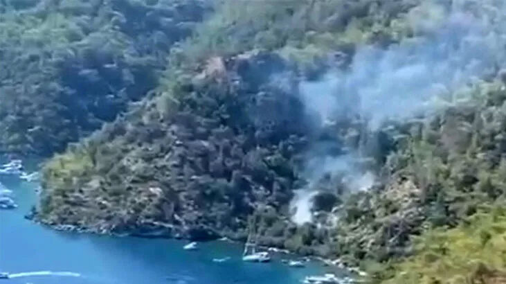 Fethiye’de orman yangını