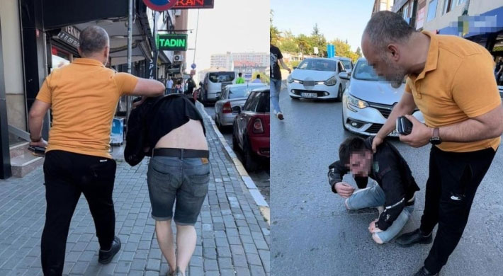 Kızının telefonundaki mesajları görünce şoke oldu! Şüpheliyi, döve döve karakola sürükledi